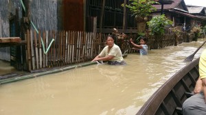 ミャンマー洪水の様子