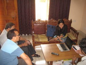 meeting with community people